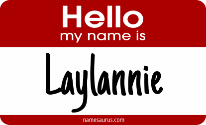 Hello my name is Laylannie png download