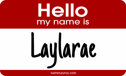 Hello my name is Laylarae png download