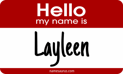Hello my name is Layleen png download