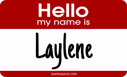 Hello my name is Laylene png download