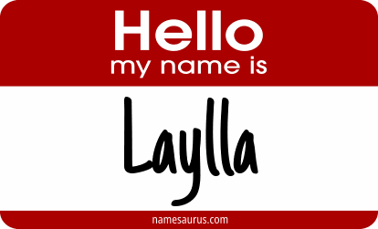 Hello my name is Laylla png download