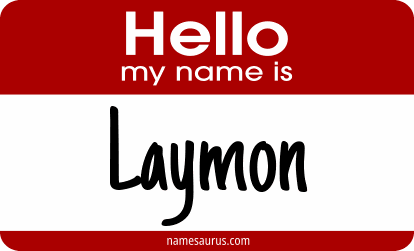 Hello my name is Laymon png download