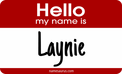 Hello my name is Laynie png download