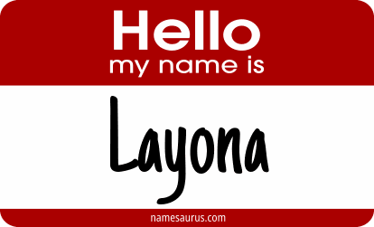 Hello my name is Layona png download