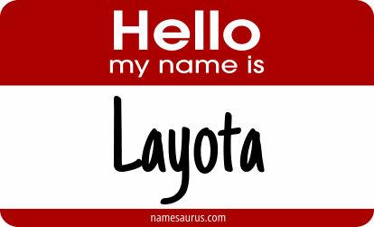 Hello my name is Layota png download