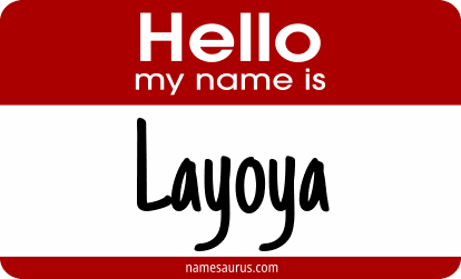 Hello my name is Layoya png download