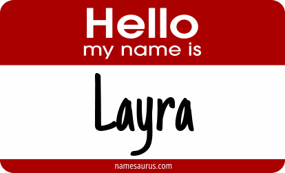 Hello my name is Layra png download