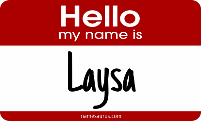 Hello my name is Laysa png download