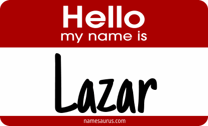 Hello my name is Lazar png download