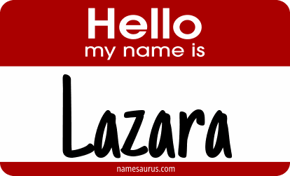 Hello my name is Lazara png download
