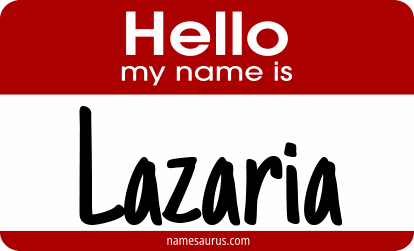 Hello my name is Lazaria png download