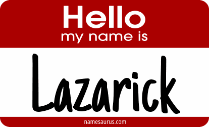 Hello my name is Lazarick png download
