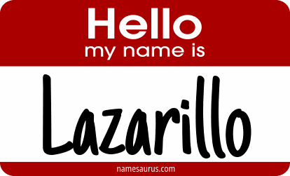 Hello my name is Lazarillo png download