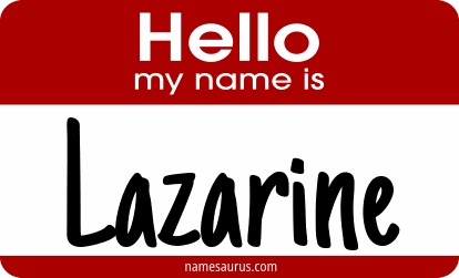 Hello my name is Lazarine png download