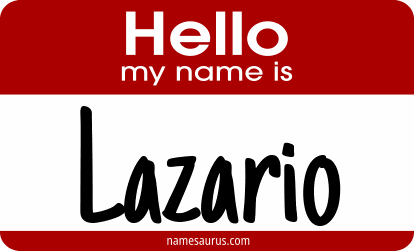 Hello my name is Lazario png download