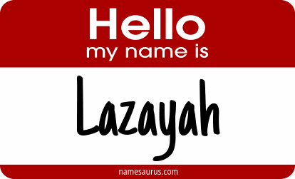 Hello my name is Lazayah png download