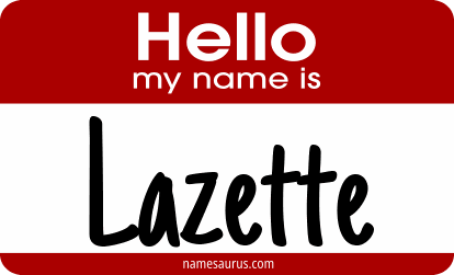 Hello my name is Lazette png download