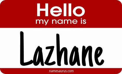 Hello my name is Lazhane png download