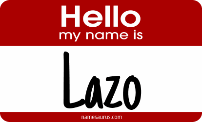 Hello my name is Lazo png download