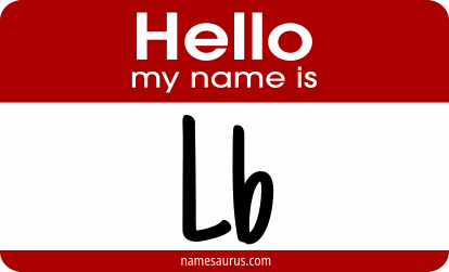 Hello my name is Lb png download