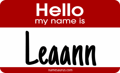 Hello my name is Leaann png download