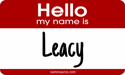 Hello my name is Leacy png download