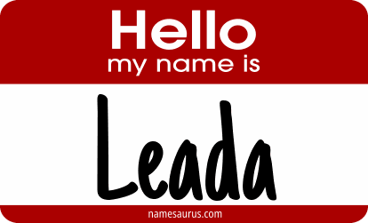 Hello my name is Leada png download