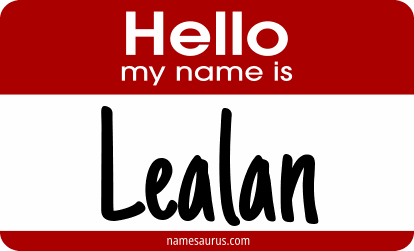 Hello my name is Lealan png download