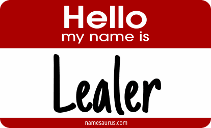 Hello my name is Lealer png download