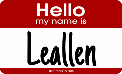 Hello my name is Leallen png download
