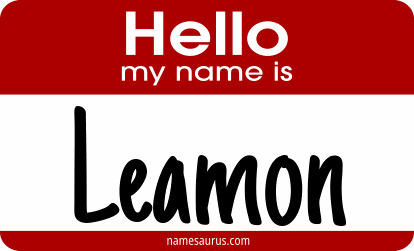 Hello my name is Leamon png download