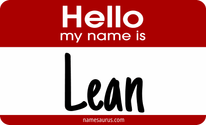 Hello my name is Lean png download