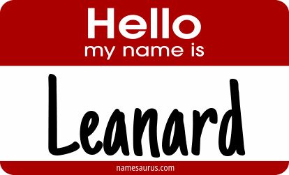 Hello my name is Leanard png download