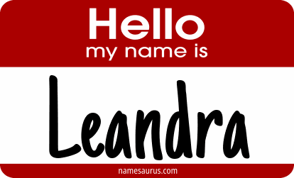 Hello my name is Leandra png download