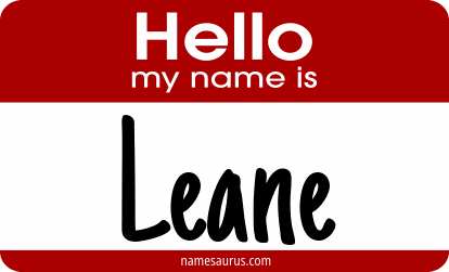 Hello my name is Leane png download