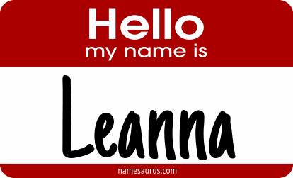 Hello my name is Leanna png download