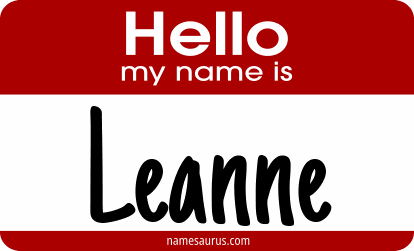 Hello my name is Leanne png download