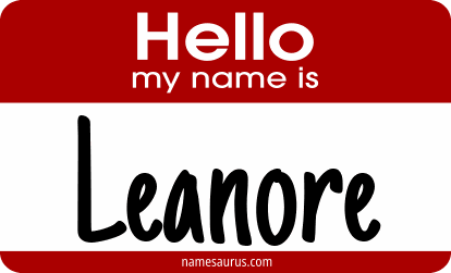Hello my name is Leanore png download