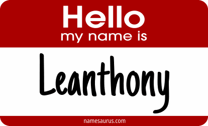 Hello my name is Leanthony png download
