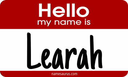 Hello my name is Learah png download