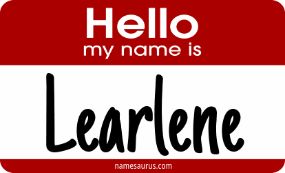 Hello my name is Learlene png download