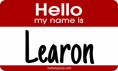 Hello my name is Learon png download