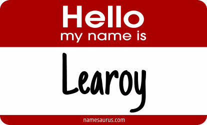 Hello my name is Learoy png download