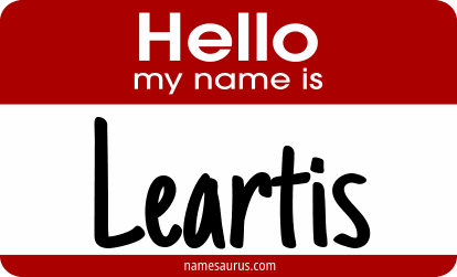 Hello my name is Leartis png download