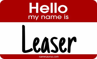Hello my name is Leaser png download