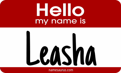 Hello my name is Leasha png download
