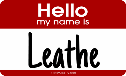 Hello my name is Leathe png download