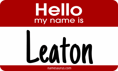 Hello my name is Leaton png download