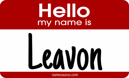 Hello my name is Leavon png download