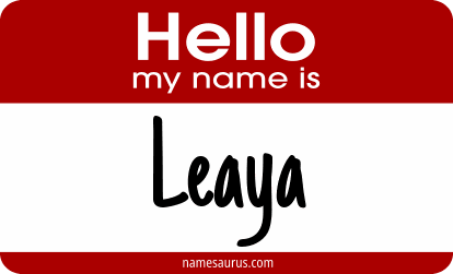 Hello my name is Leaya png download